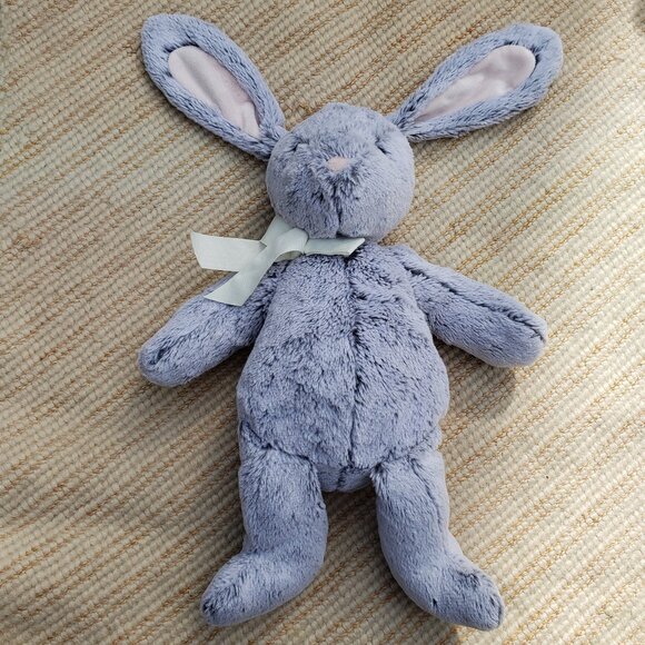 Pottery Barn Kids super soft grey stuffed rabbit 18" - Picture 3 of 5